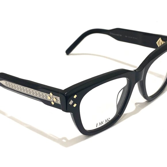 DIOR CD DiamondO S4I Black Rectangle Glasses Model: CD DiamondO S4I_1000 - Picture 4 of 8